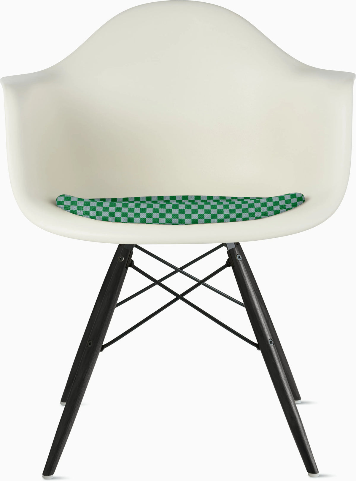 Eames Molded Plastic Armchair with Seat Pad