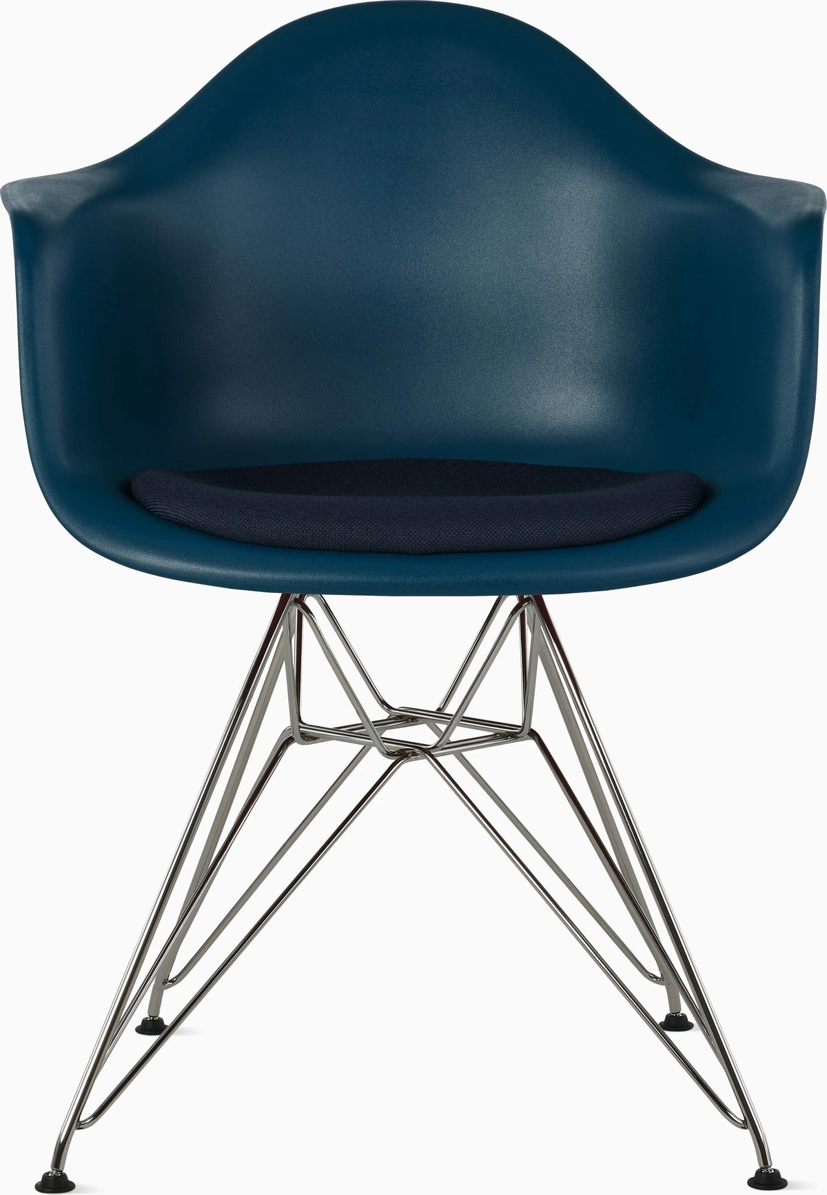 Eames Molded Plastic Armchair with Seat Pad