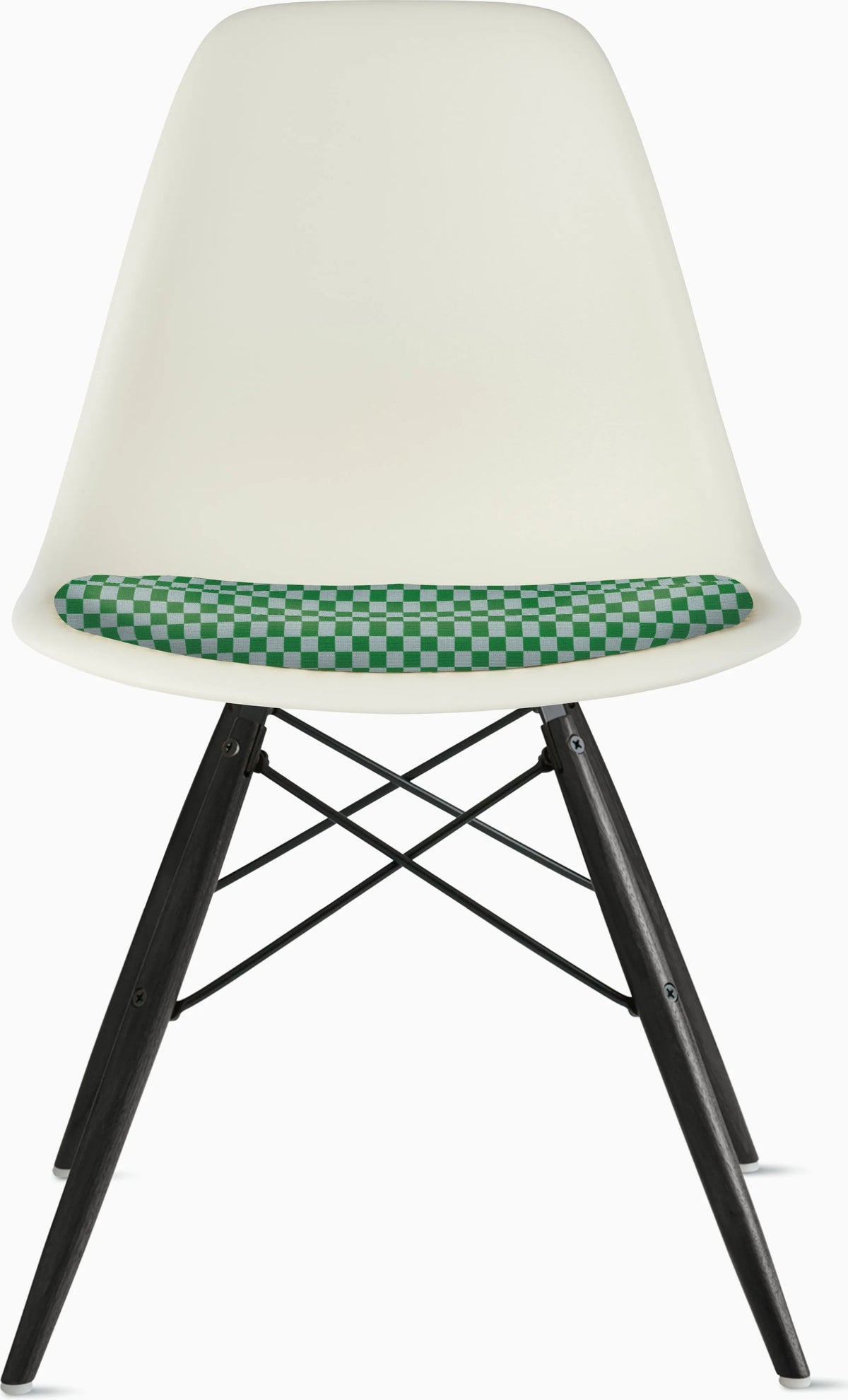 Eames Molded Plastic Side Chair with Seat Pad