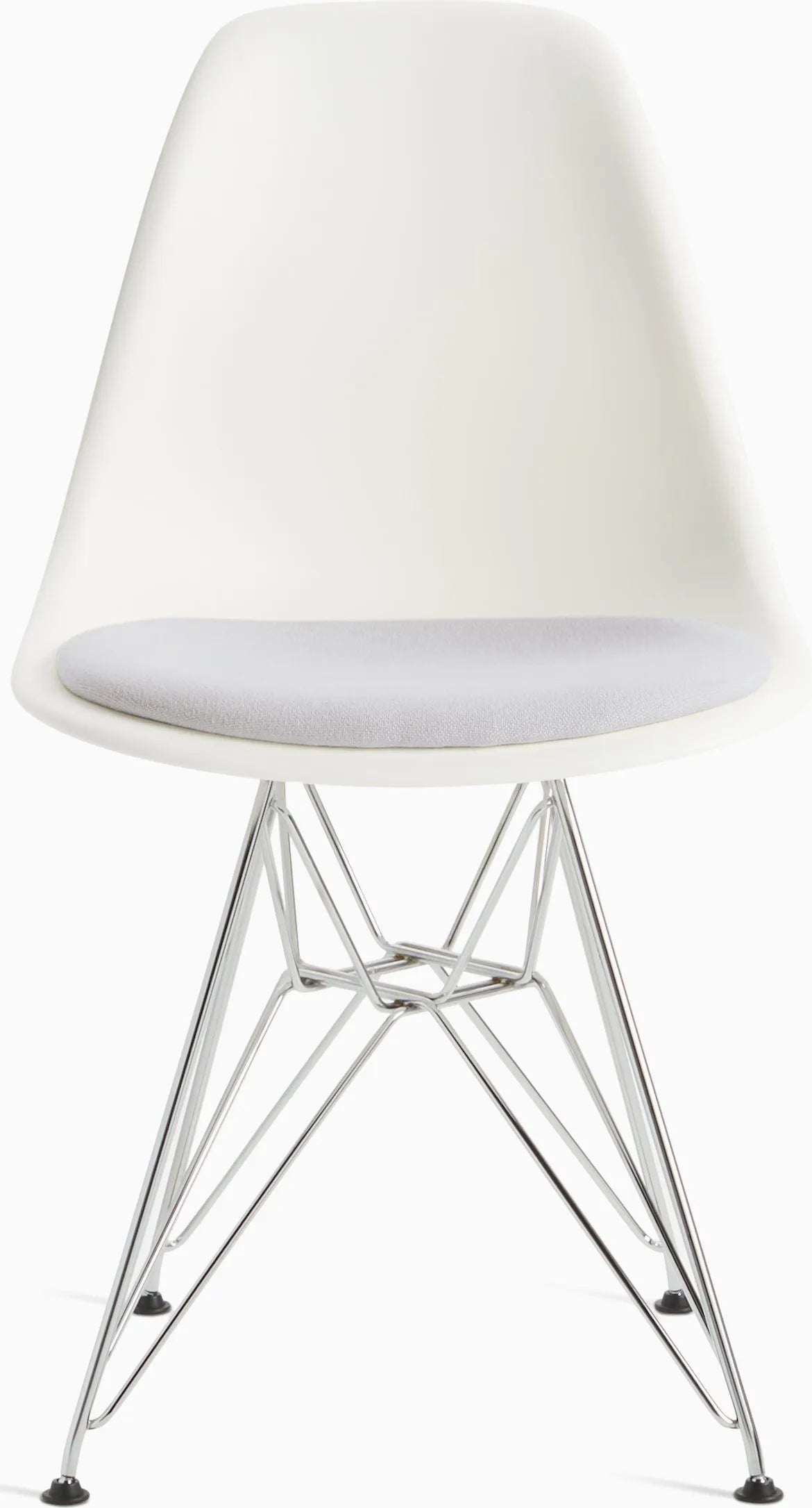 Eames Molded Plastic Side Chair with Seat Pad