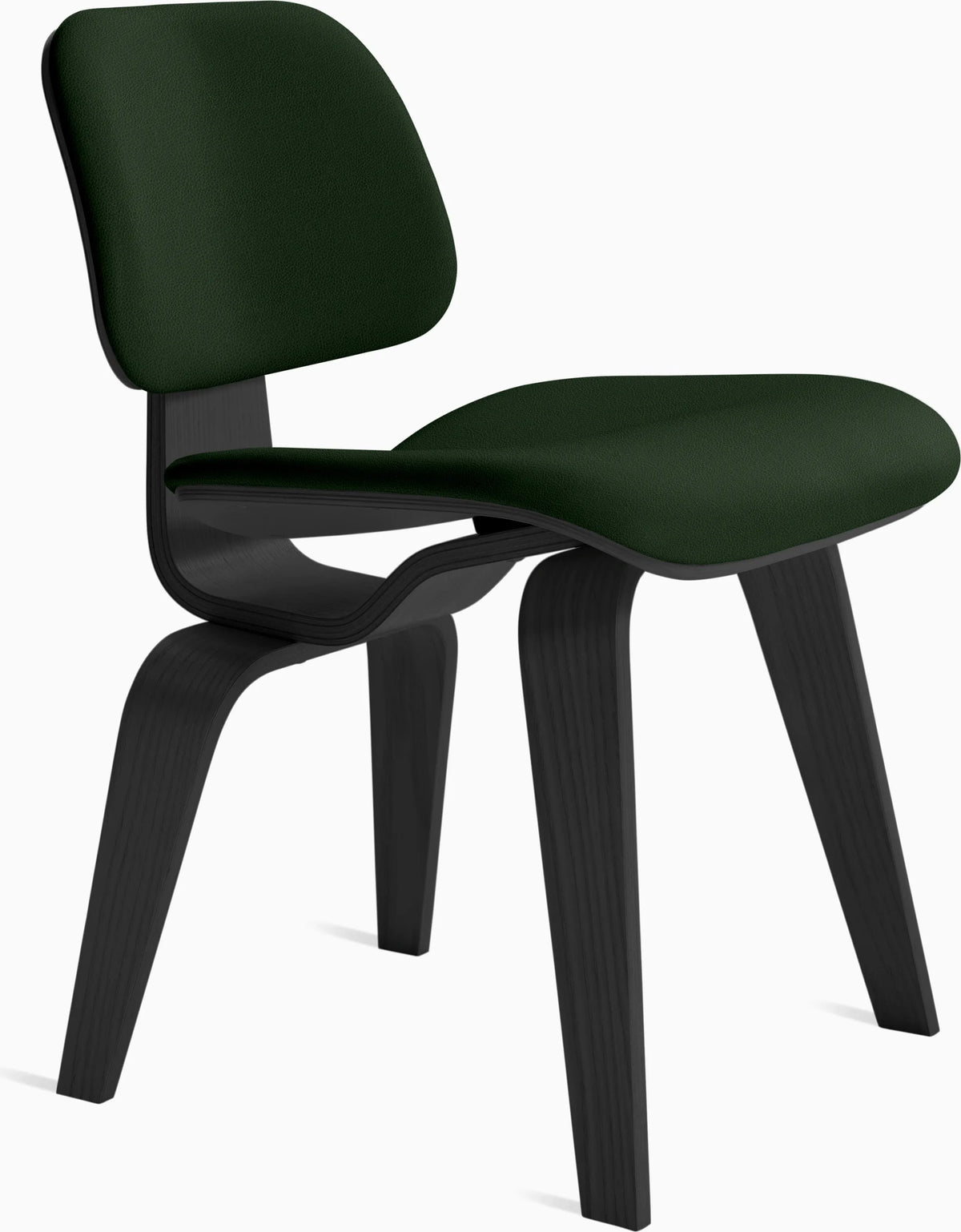 Eames Molded Plywood Dining Chair Wood Base (DCW), Upholstered