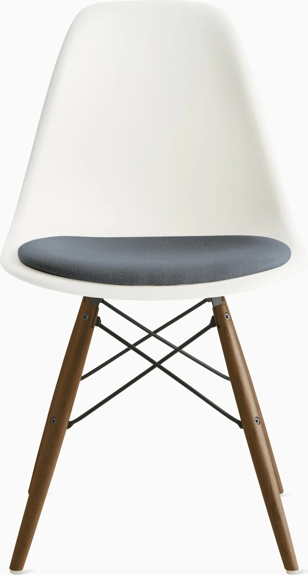 Eames Molded Plastic Side Chair with Seat Pad