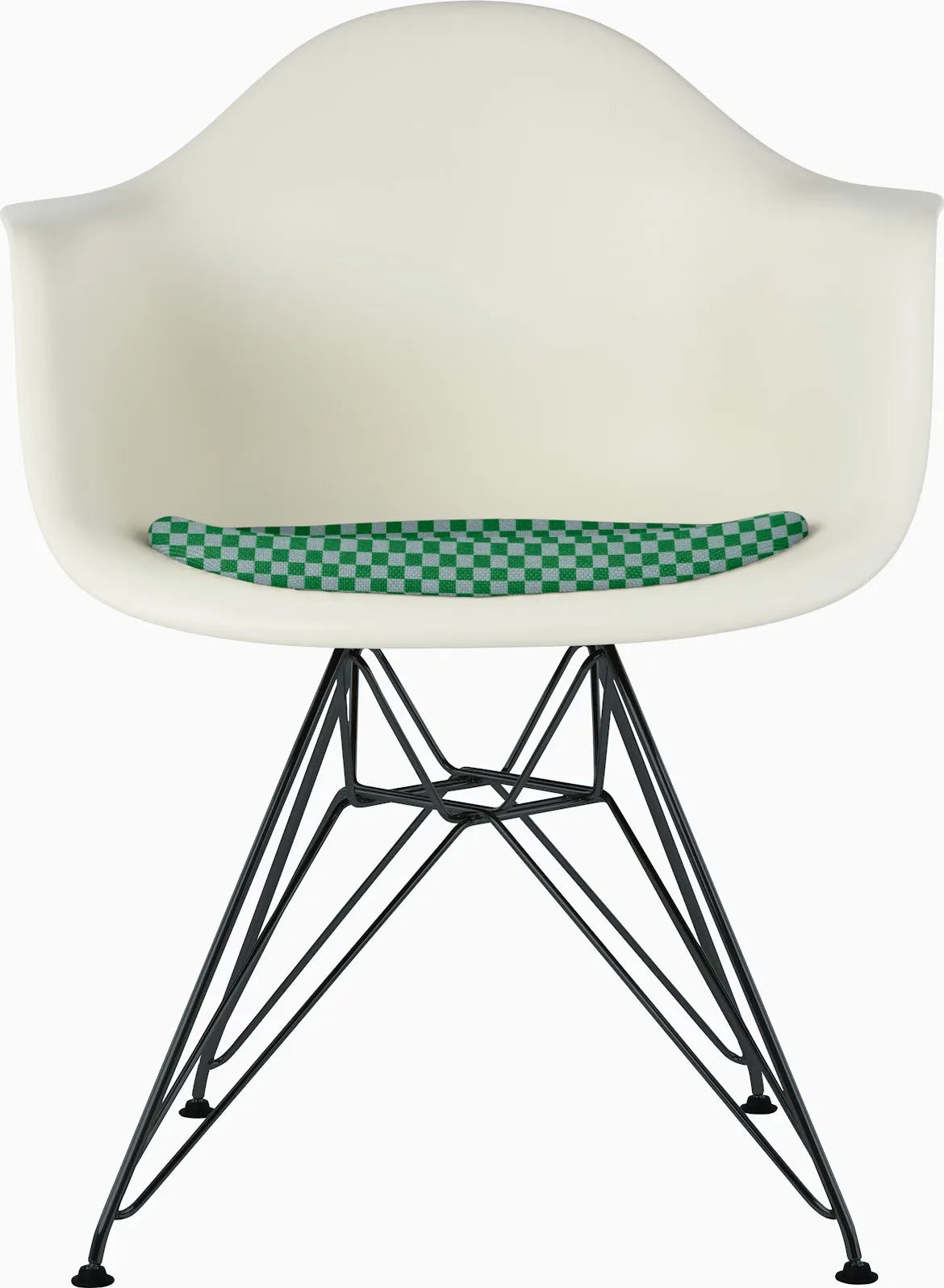 Eames Molded Plastic Armchair with Seat Pad