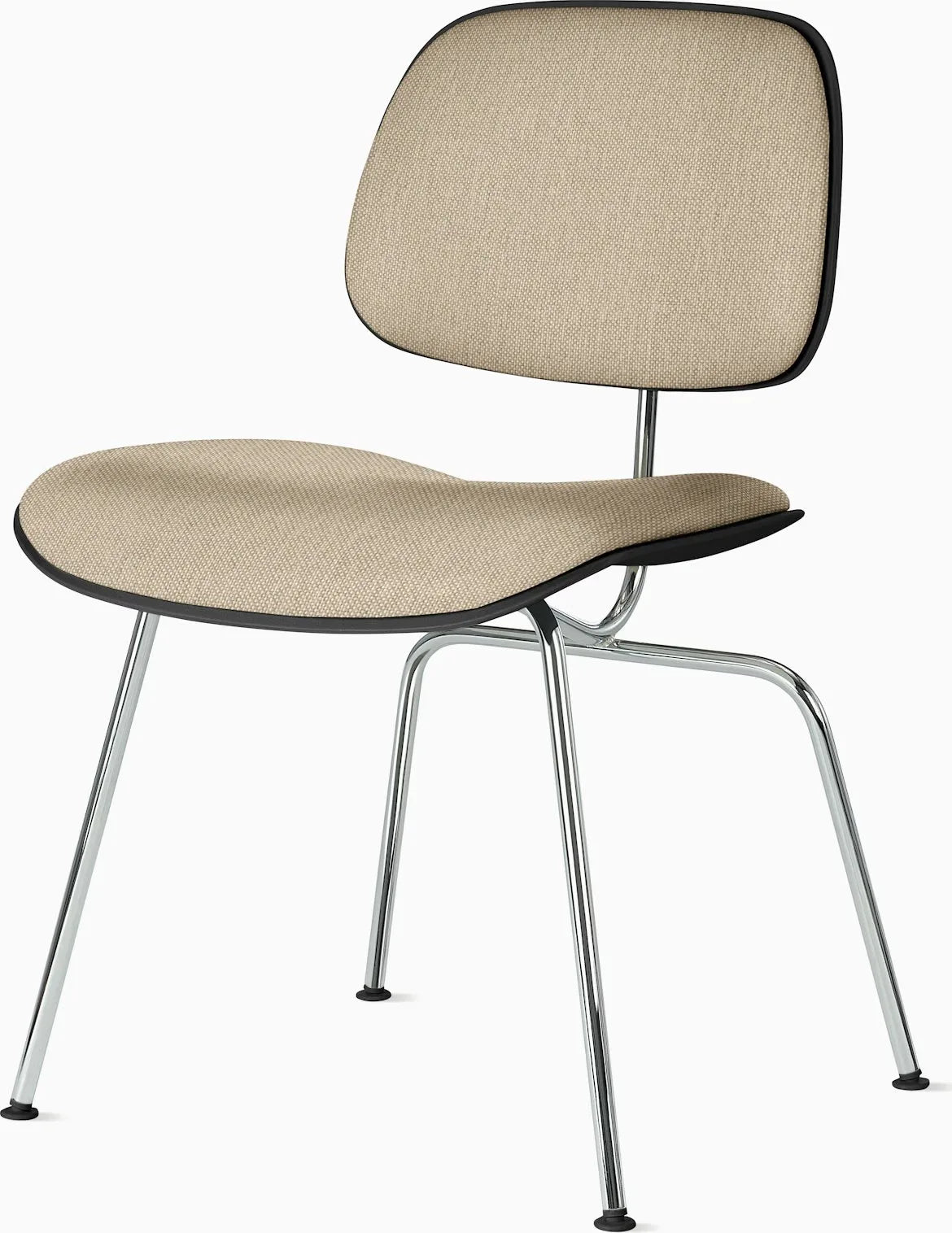 Eames Molded Plastic Dining Chair (EC-127), Upholstered