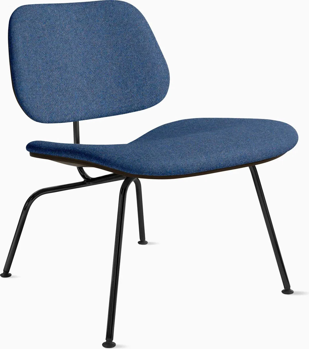 Eames Molded Plywood Lounge Chair Metal Base (LCM), Upholstered
