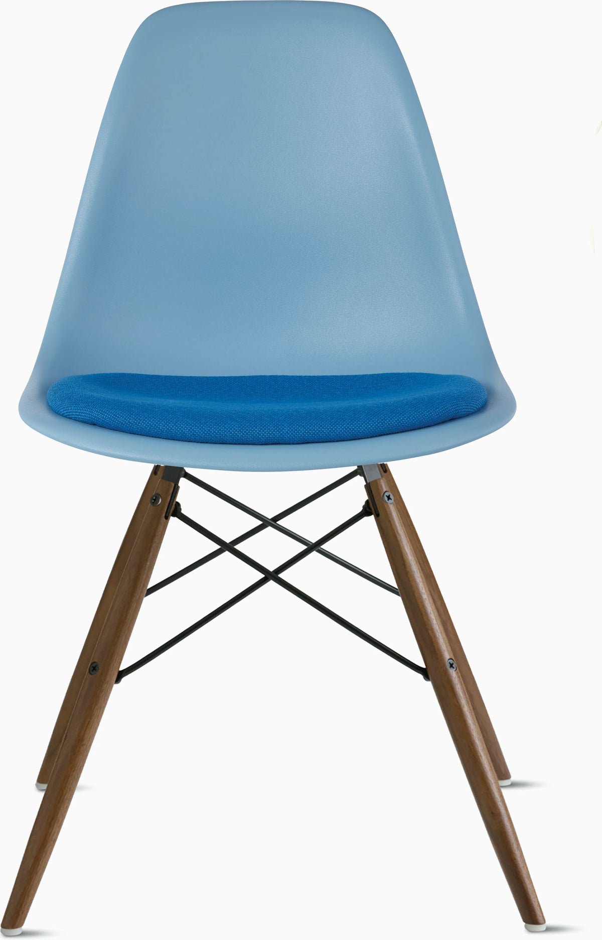 Eames Molded Plastic Side Chair with Seat Pad