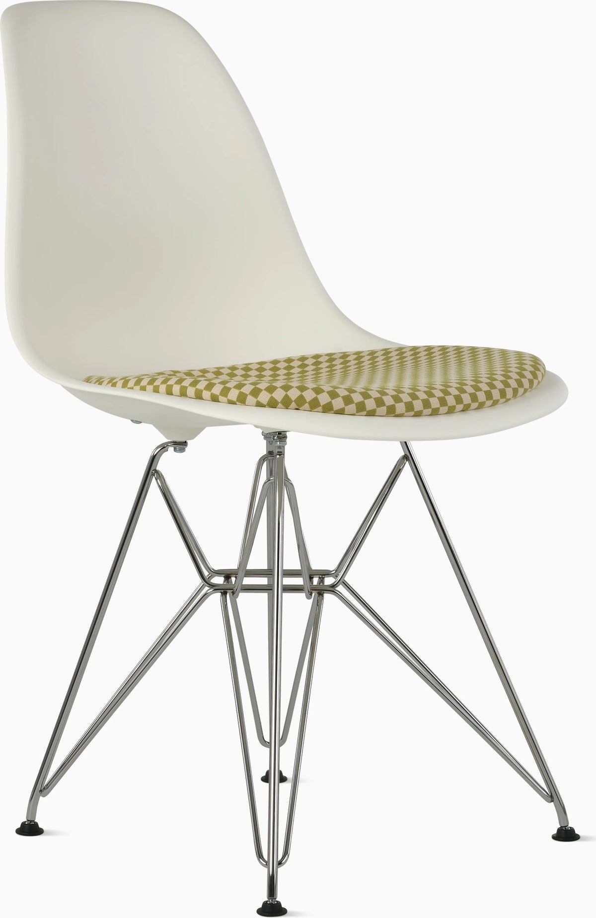 Eames Molded Plastic Side Chair with Seat Pad