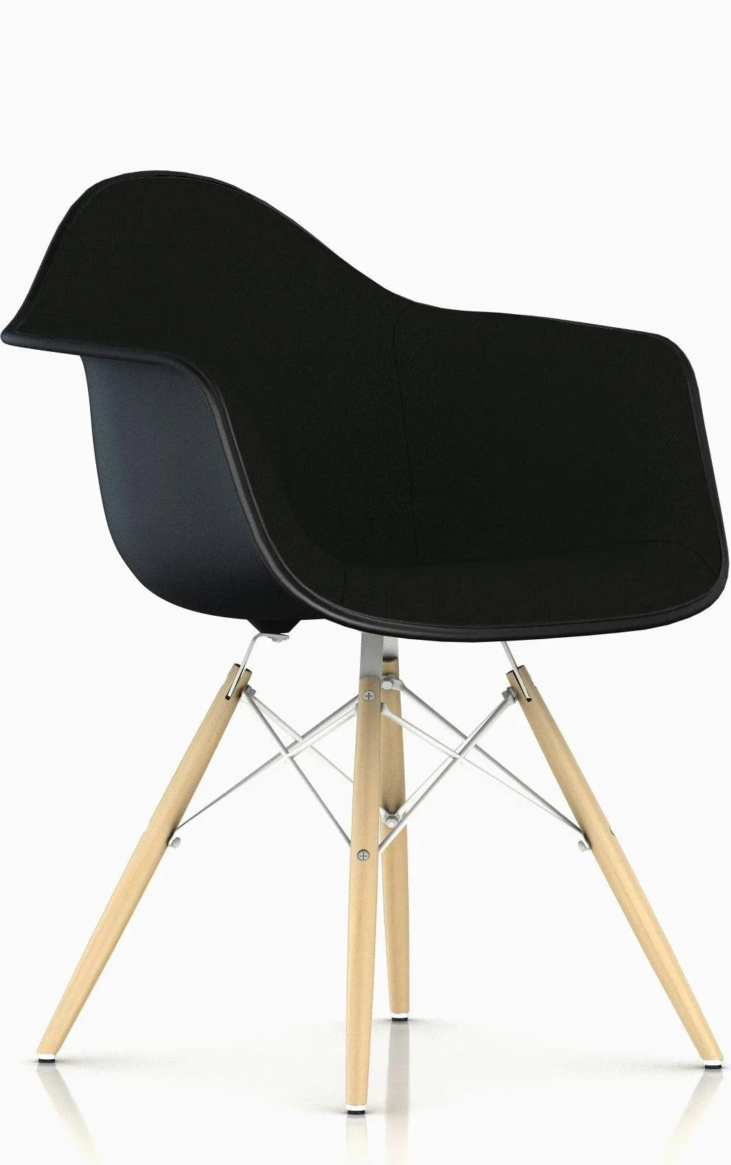 Eames Upholstered Molded Plastic Armchair