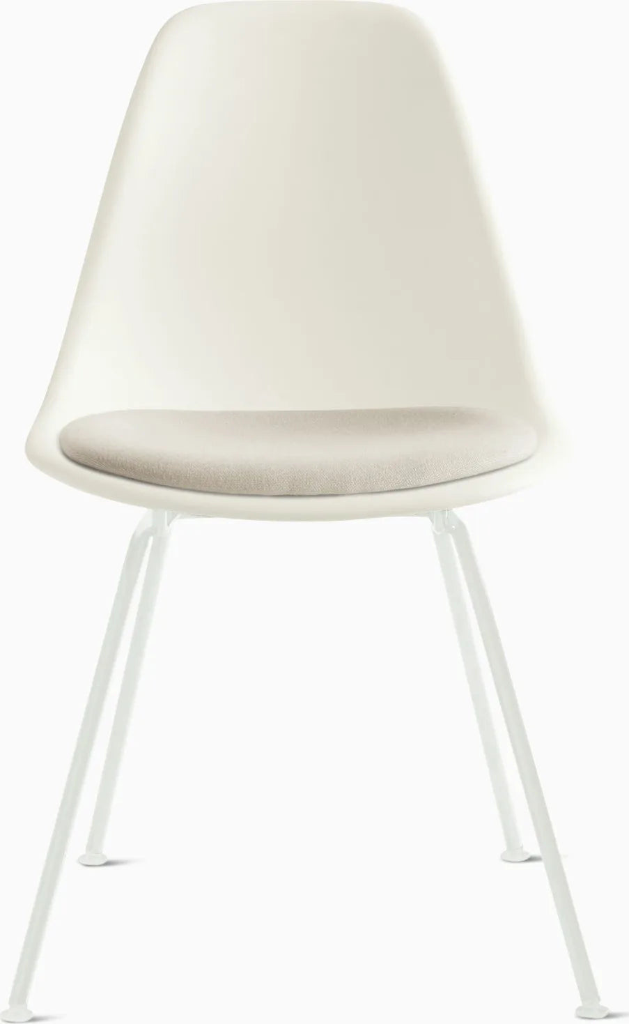 Eames Molded Plastic Side Chair with Seat Pad