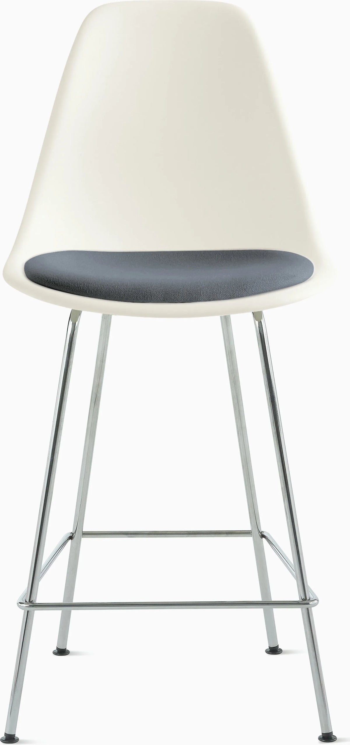 Eames Molded Plastic Stool with Seat Pad