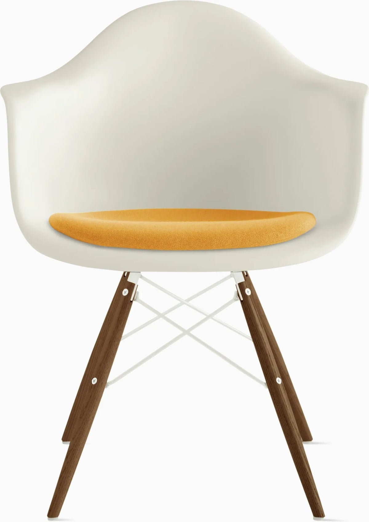 Eames Molded Plastic Armchair with Seat Pad