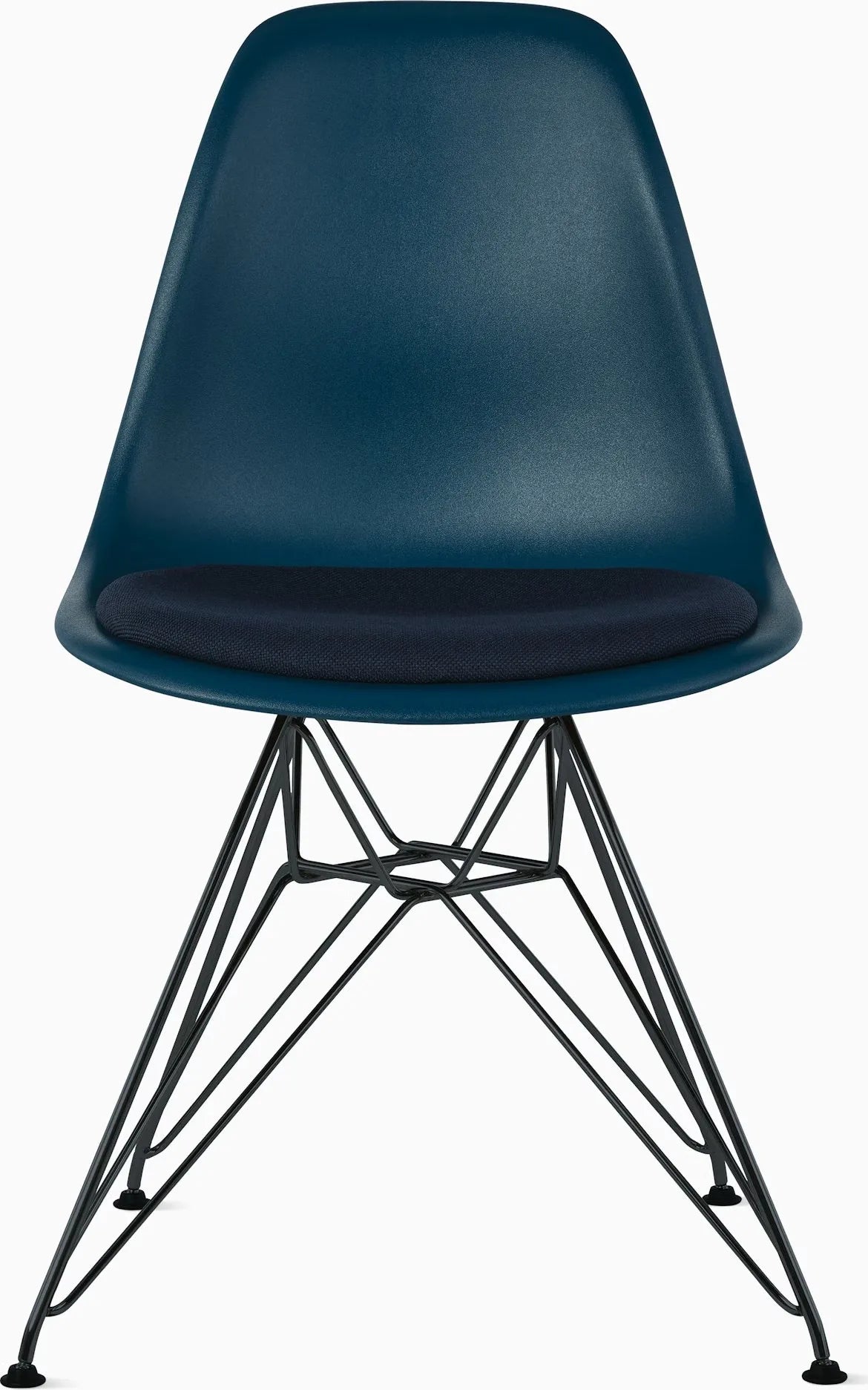 Eames Molded Plastic Side Chair with Seat Pad
