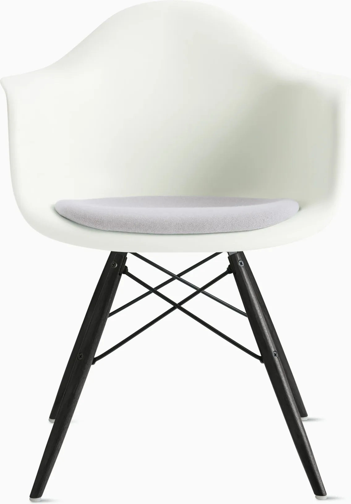 Eames Molded Plastic Armchair with Seat Pad