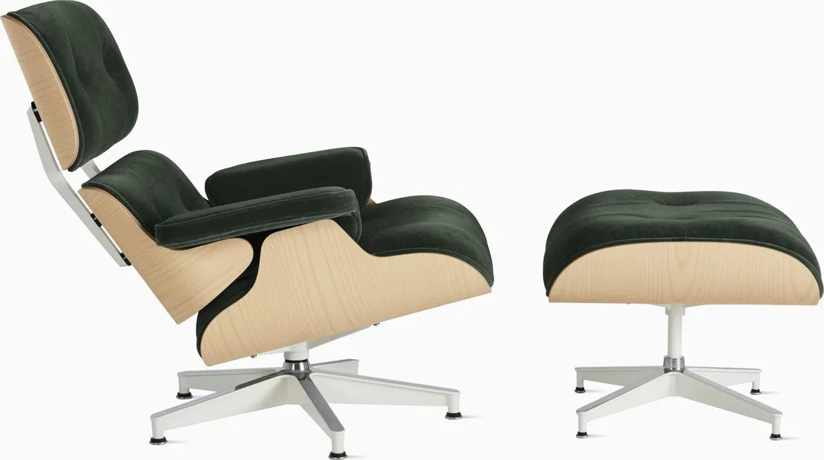 Eames Lounge Chair and Ottoman, Vegan Leather