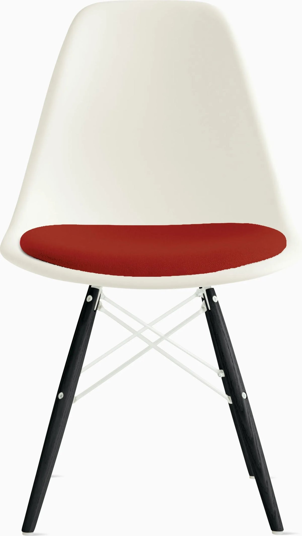 Eames Molded Plastic Side Chair with Seat Pad
