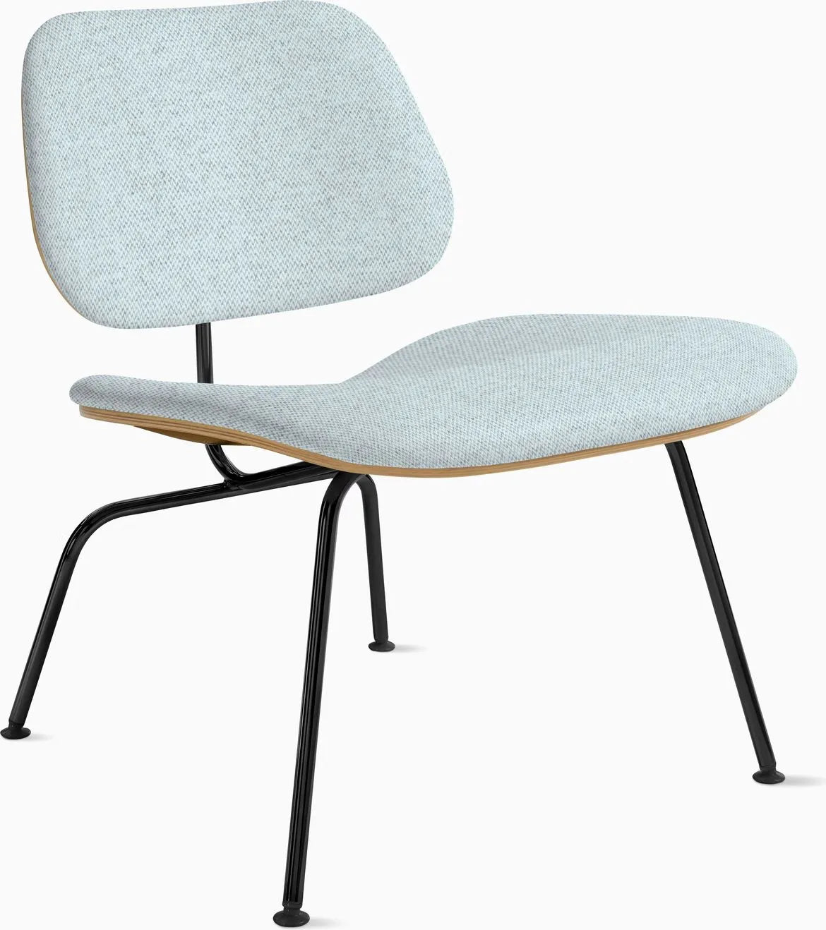 Eames Molded Plywood Lounge Chair Metal Base (LCM), Upholstered