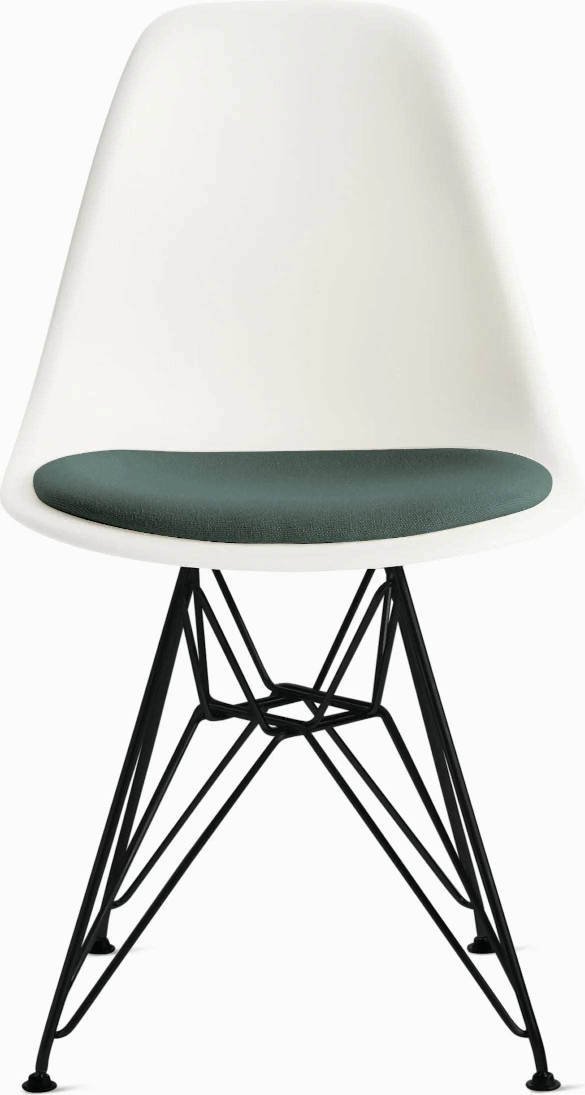 Eames Molded Plastic Side Chair with Seat Pad