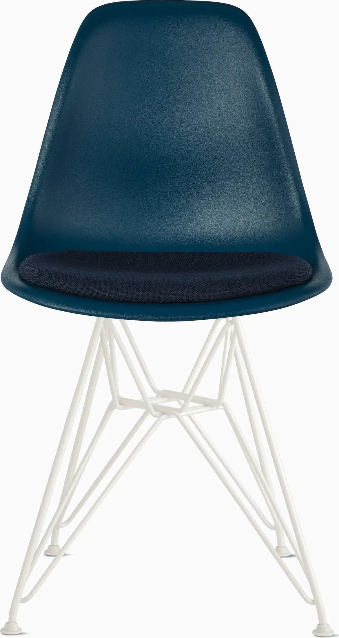 Eames Molded Plastic Side Chair with Seat Pad