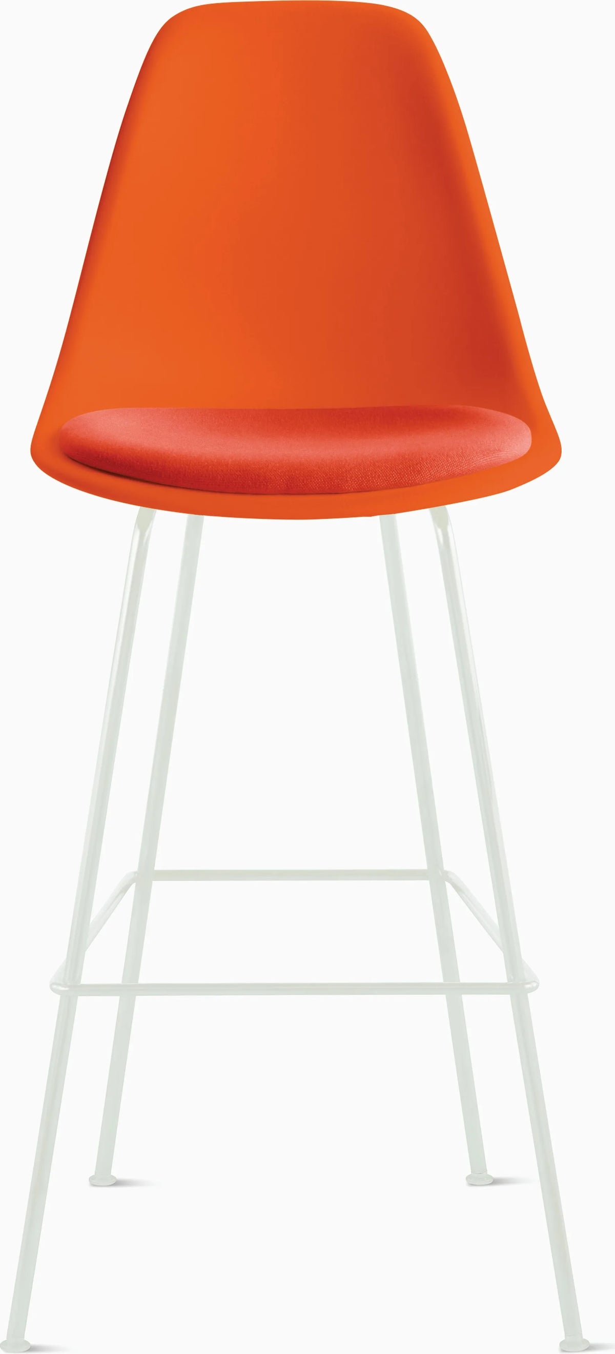 Eames Molded Plastic Stool with Seat Pad