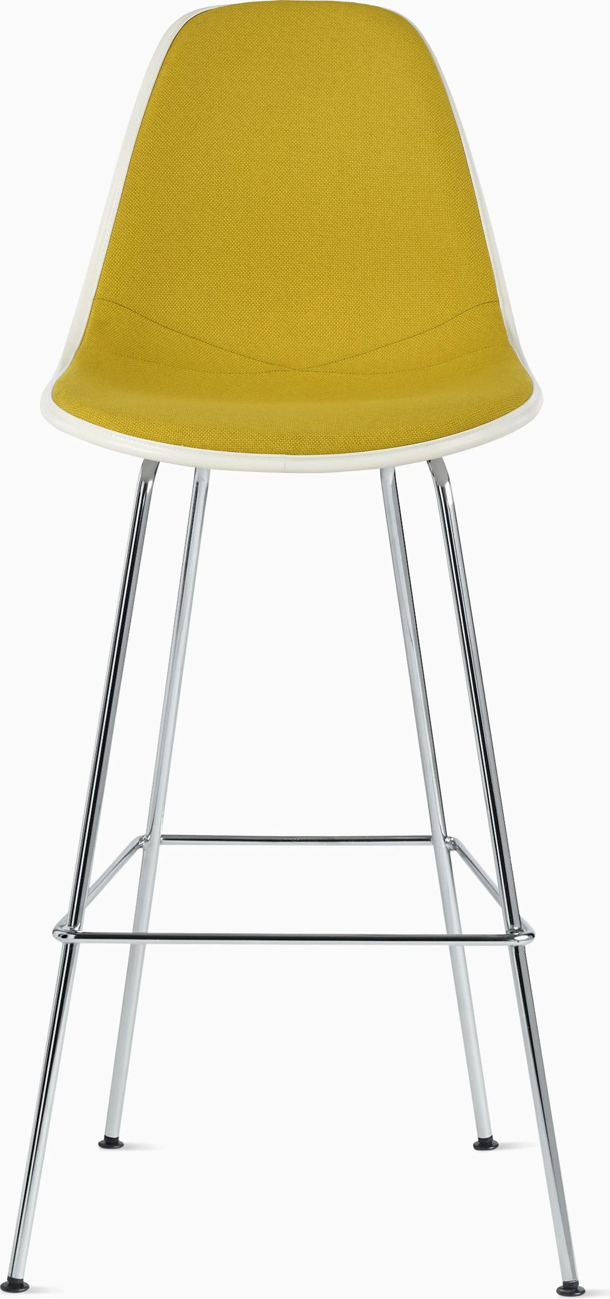 Eames Upholstered Molded Plastic Stool