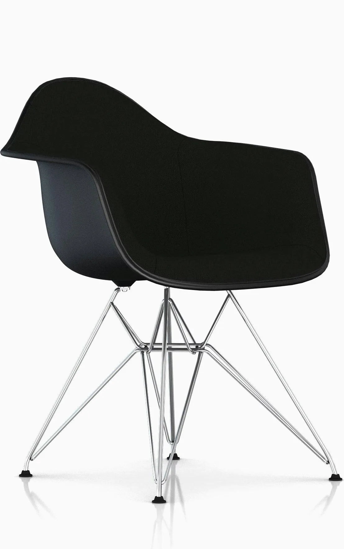 Eames Upholstered Molded Plastic Armchair