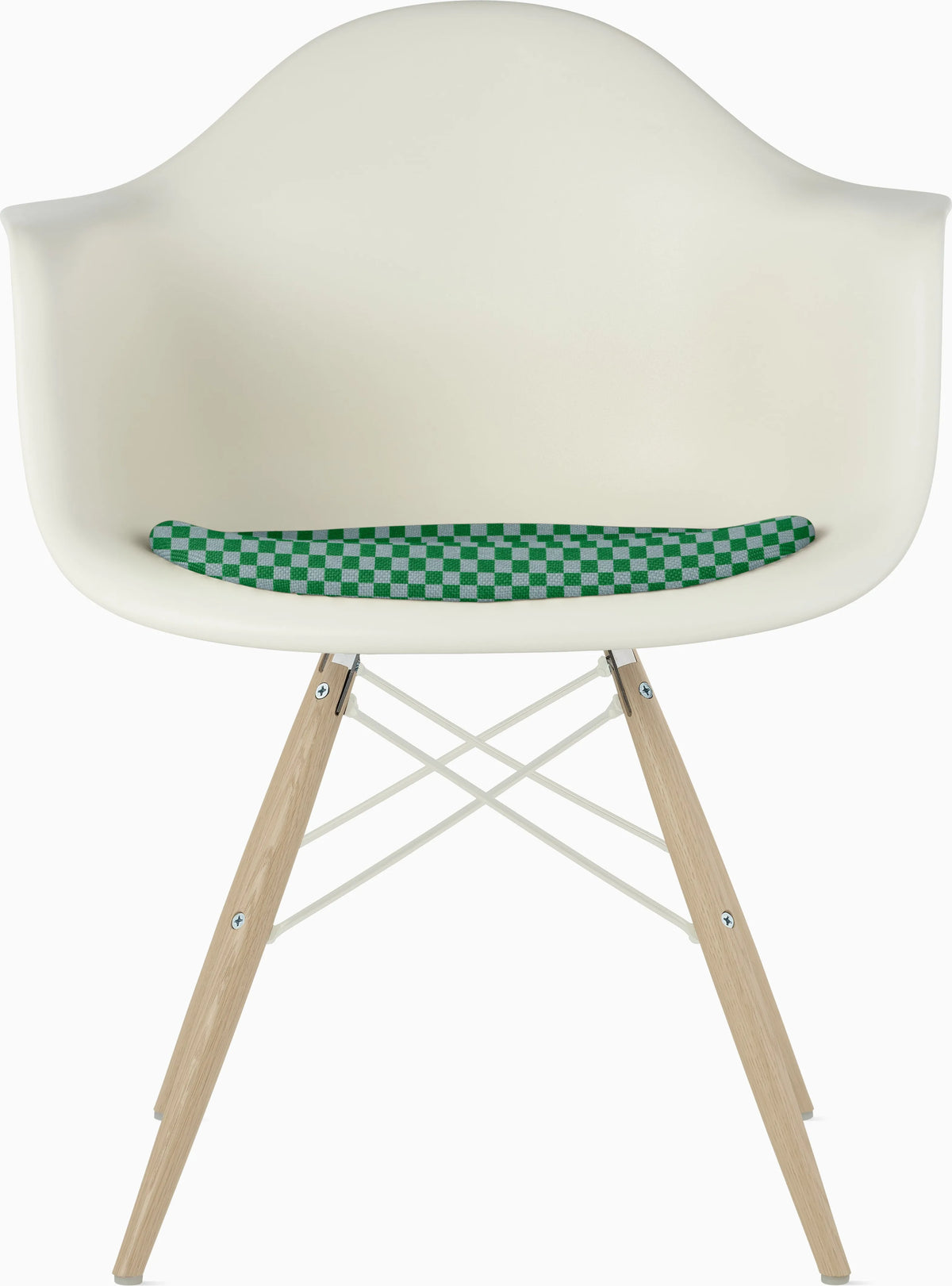 Eames Molded Plastic Armchair with Seat Pad