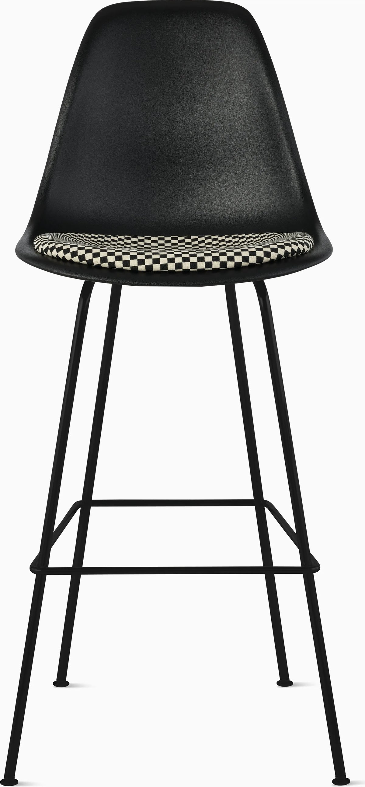 Eames Molded Plastic Stool with Seat Pad