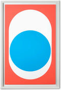Nelson Pop Art Blue Dot Framed Poster