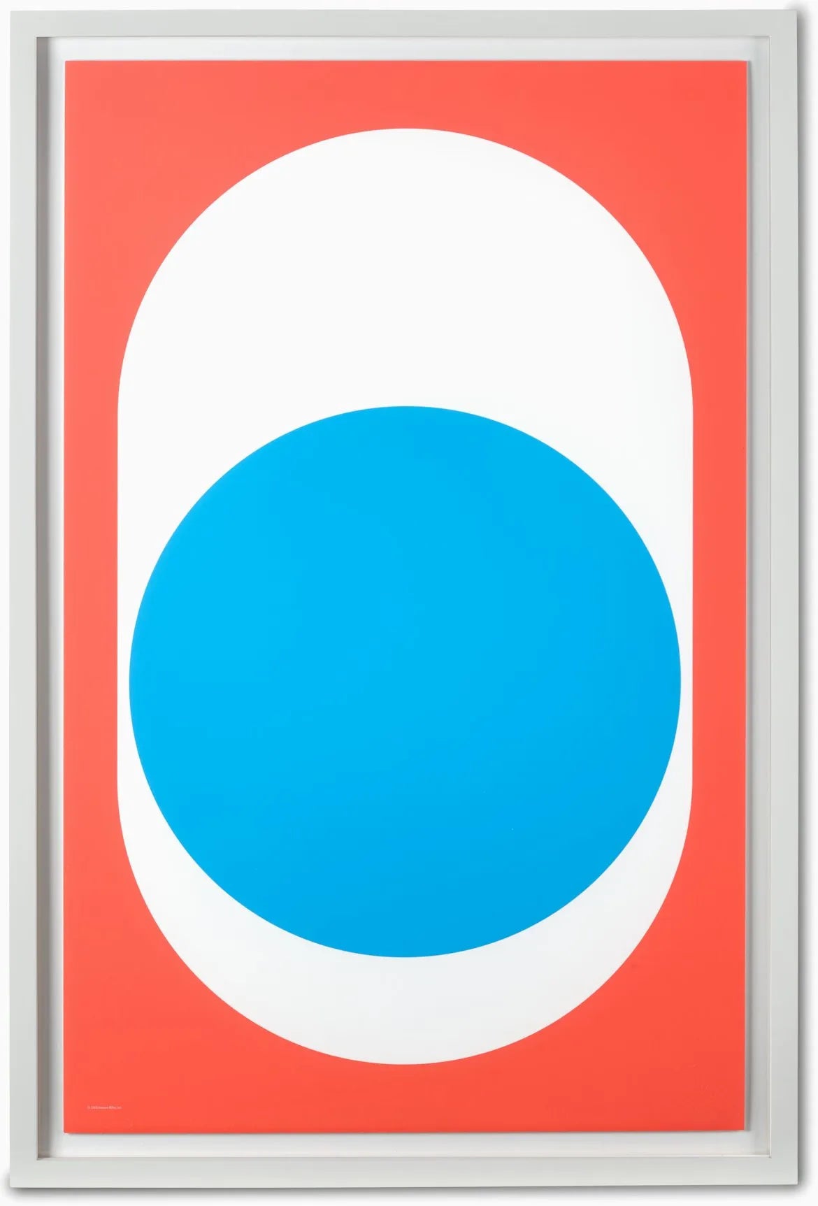 Nelson Pop Art Blue Dot Framed Poster
