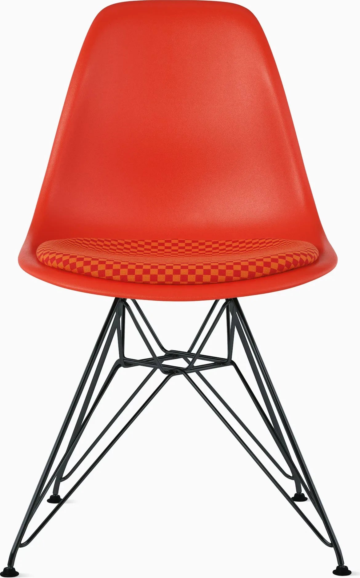 Eames Molded Plastic Side Chair with Seat Pad