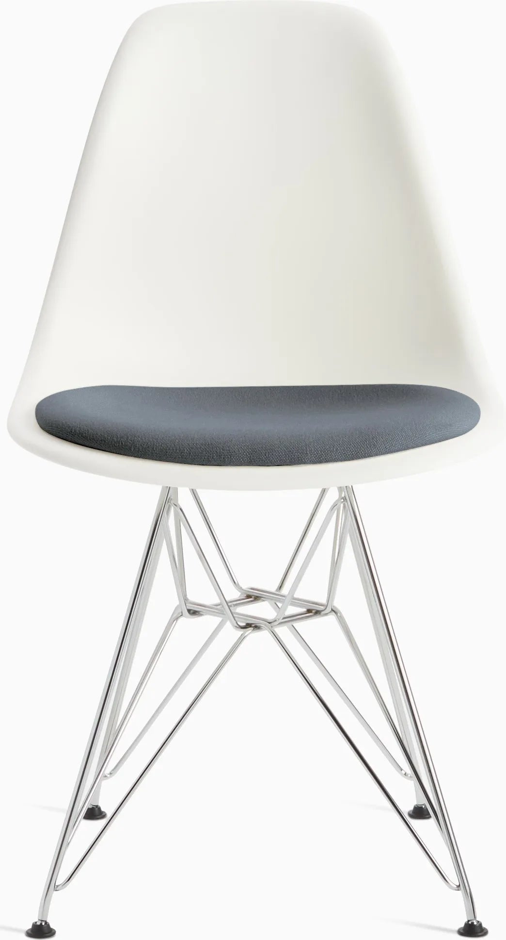 Eames Molded Plastic Side Chair with Seat Pad
