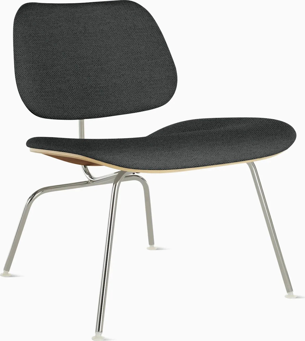 Eames Molded Plywood Lounge Chair Metal Base (LCM), Upholstered