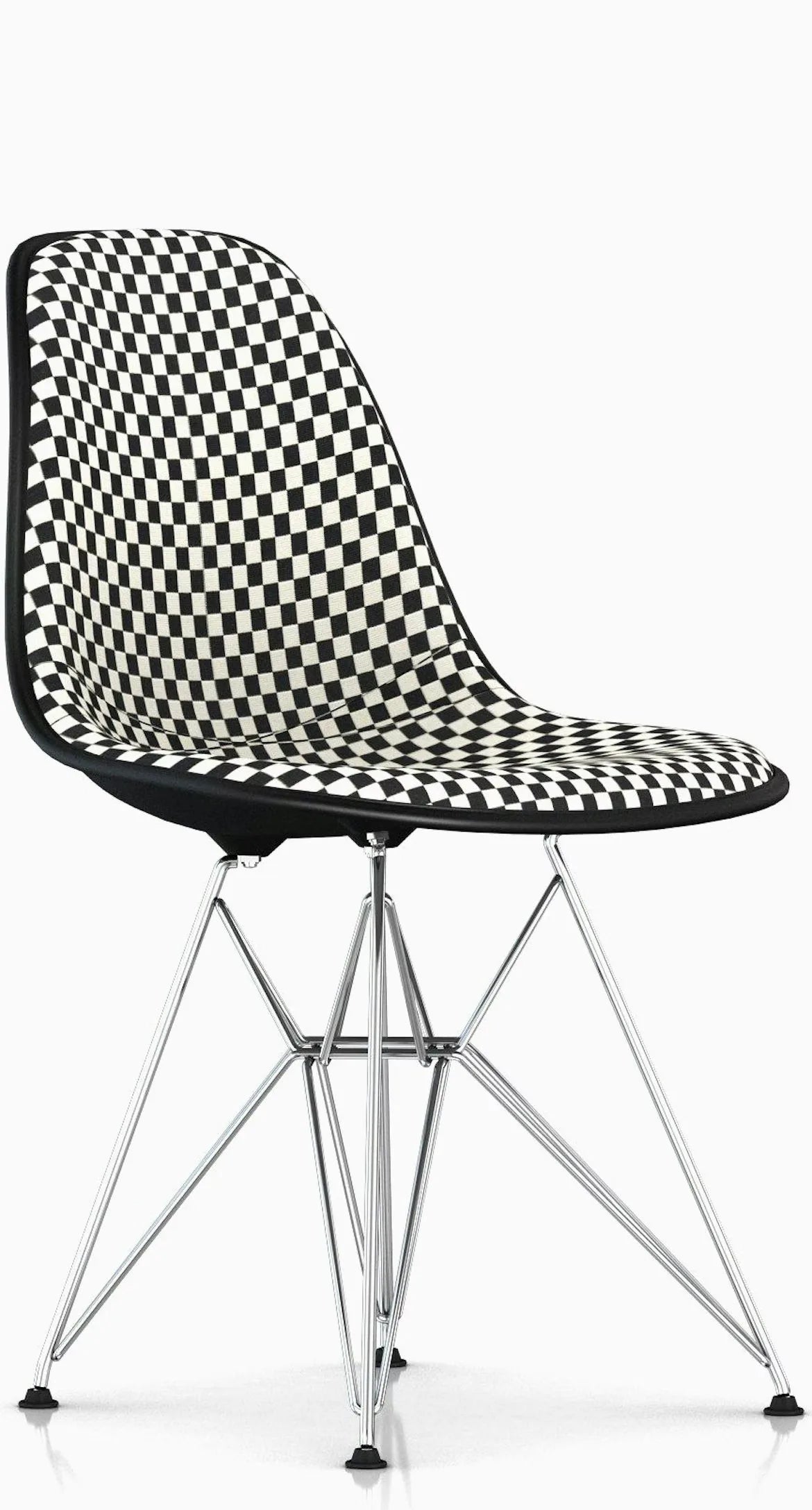 Eames Upholstered Molded Fiberglass Side Chair