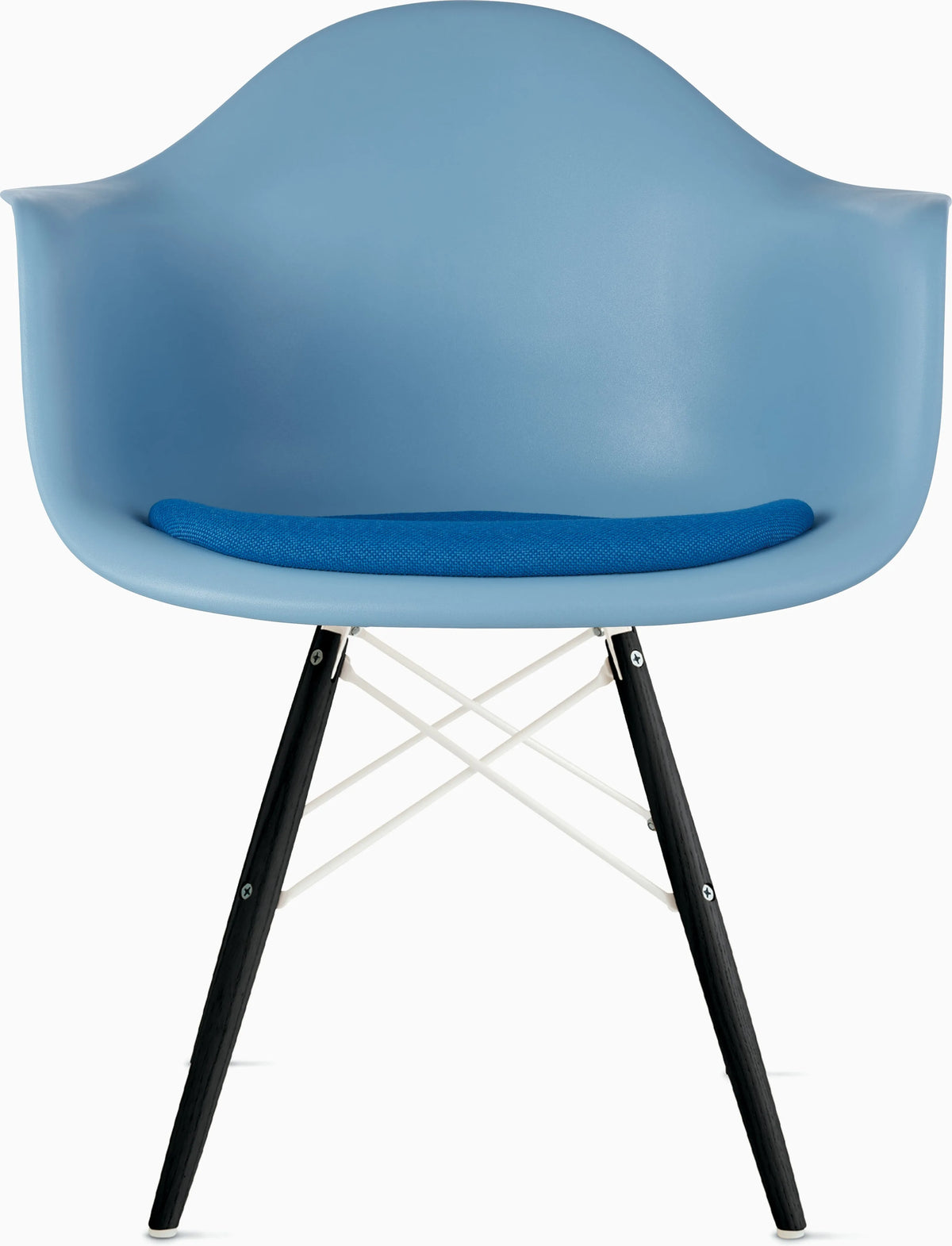 Eames Molded Plastic Armchair with Seat Pad