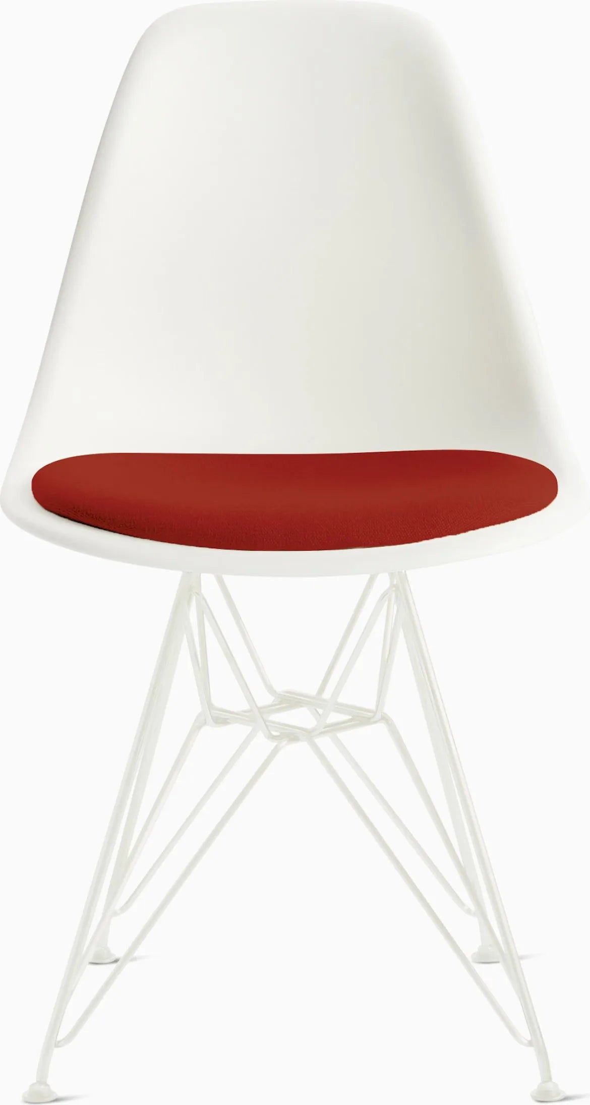 Eames Molded Plastic Side Chair with Seat Pad