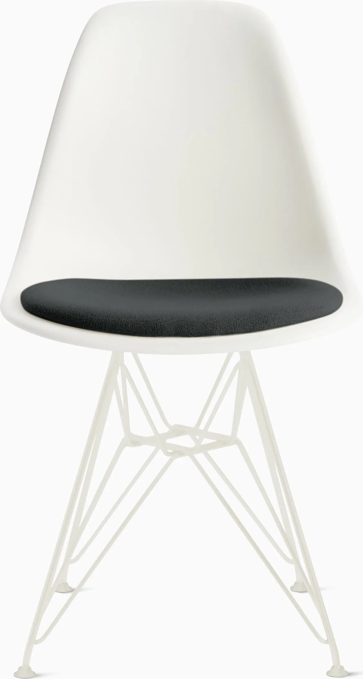 Eames Molded Plastic Side Chair with Seat Pad