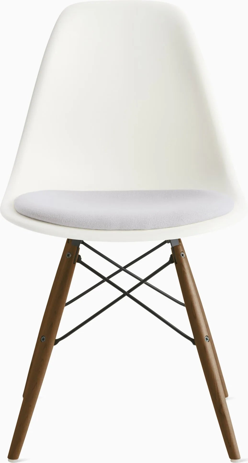 Eames Molded Plastic Side Chair with Seat Pad