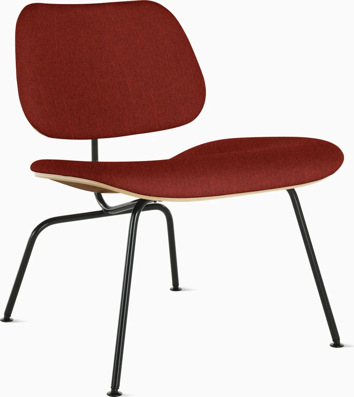 Eames Molded Plywood Lounge Chair Metal Base (LCM), Upholstered