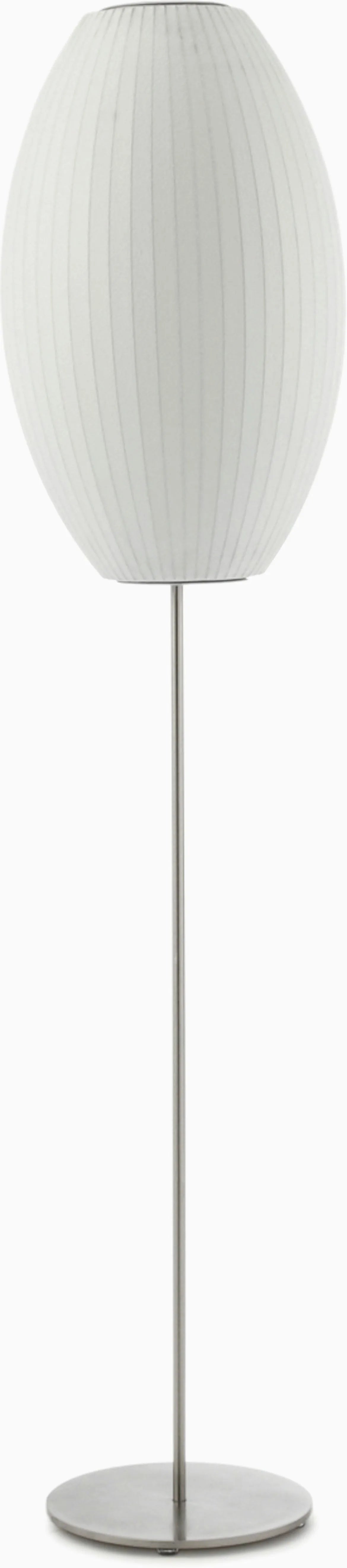 Nelson Cigar Lotus Floor Lamp, Walnut