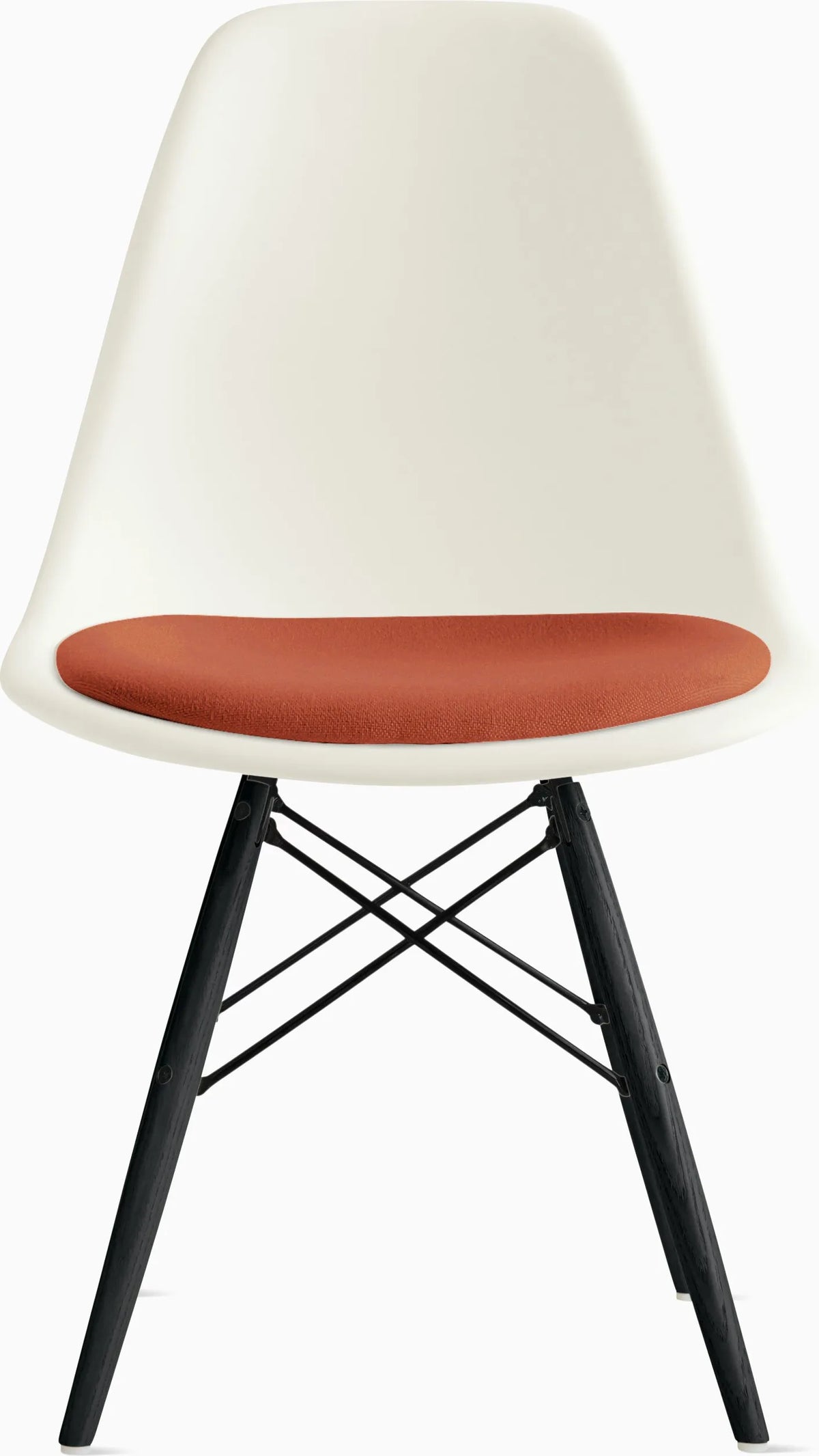 Eames Molded Plastic Side Chair with Seat Pad