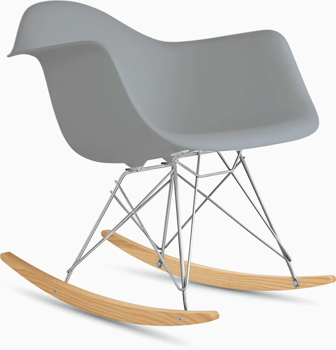 Eames Molded Plastic Armchair, Rocker Base