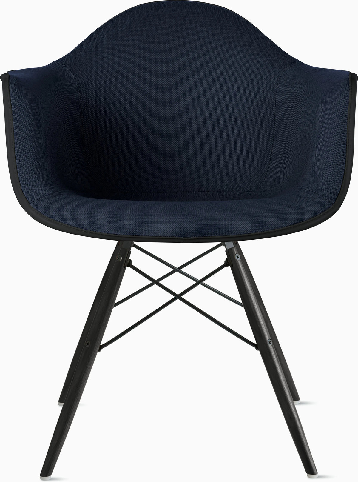 Eames Upholstered Molded Plastic Armchair