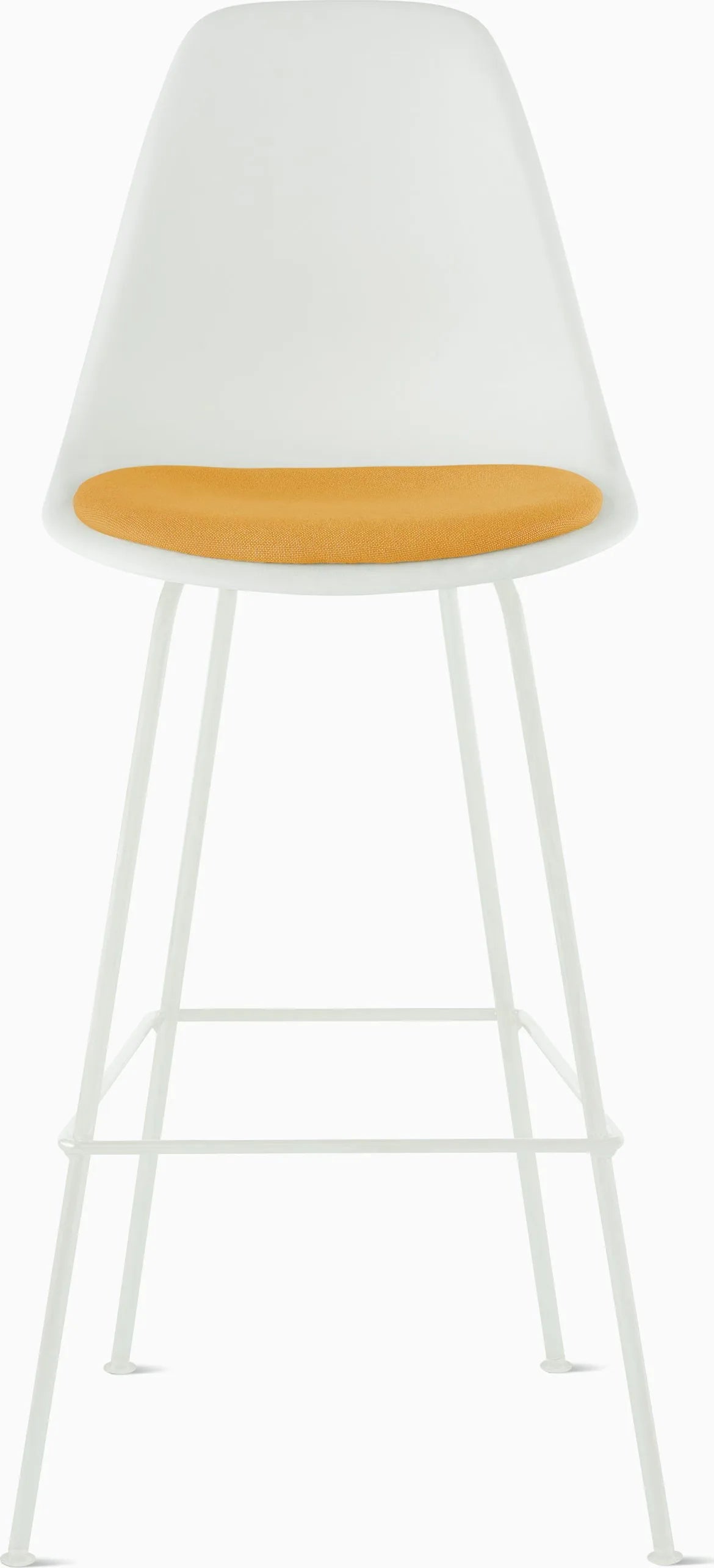 Eames Molded Plastic Stool with Seat Pad