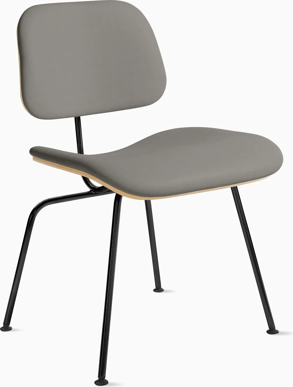 Eames Molded Plywood Dining Chair Metal Base (DCM), Non Upholstered