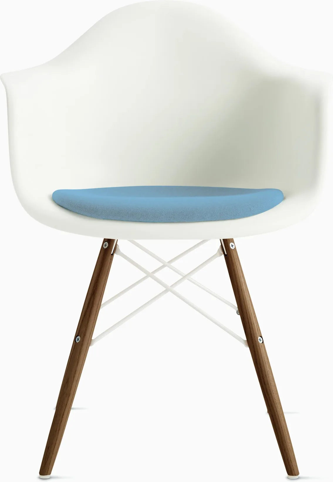 Eames Molded Plastic Armchair with Seat Pad