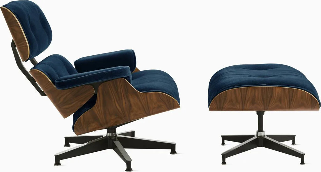 Eames Lounge Chair and Ottoman, Vegan Leather