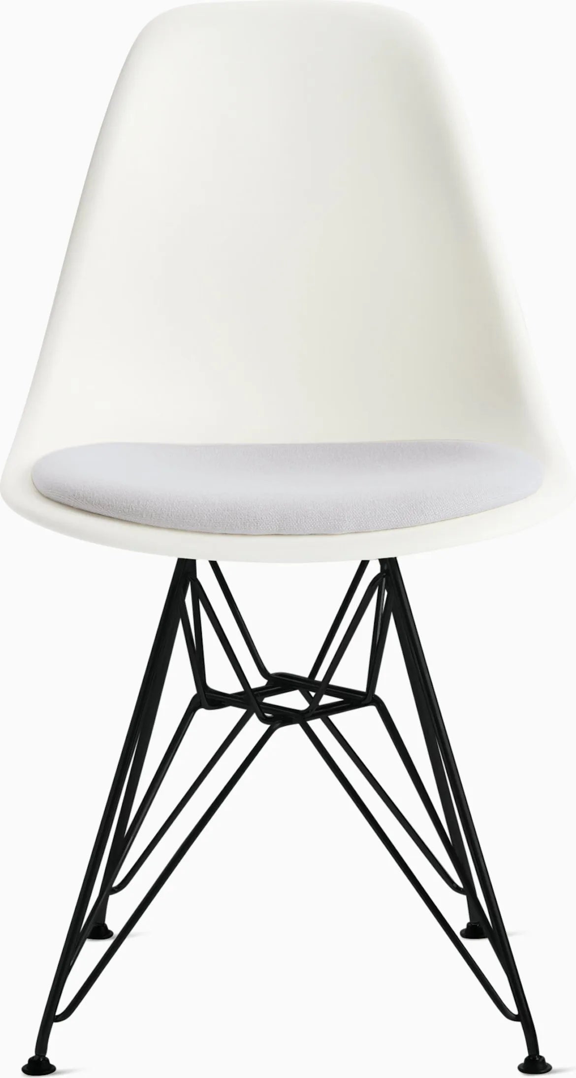 Eames Molded Plastic Side Chair with Seat Pad
