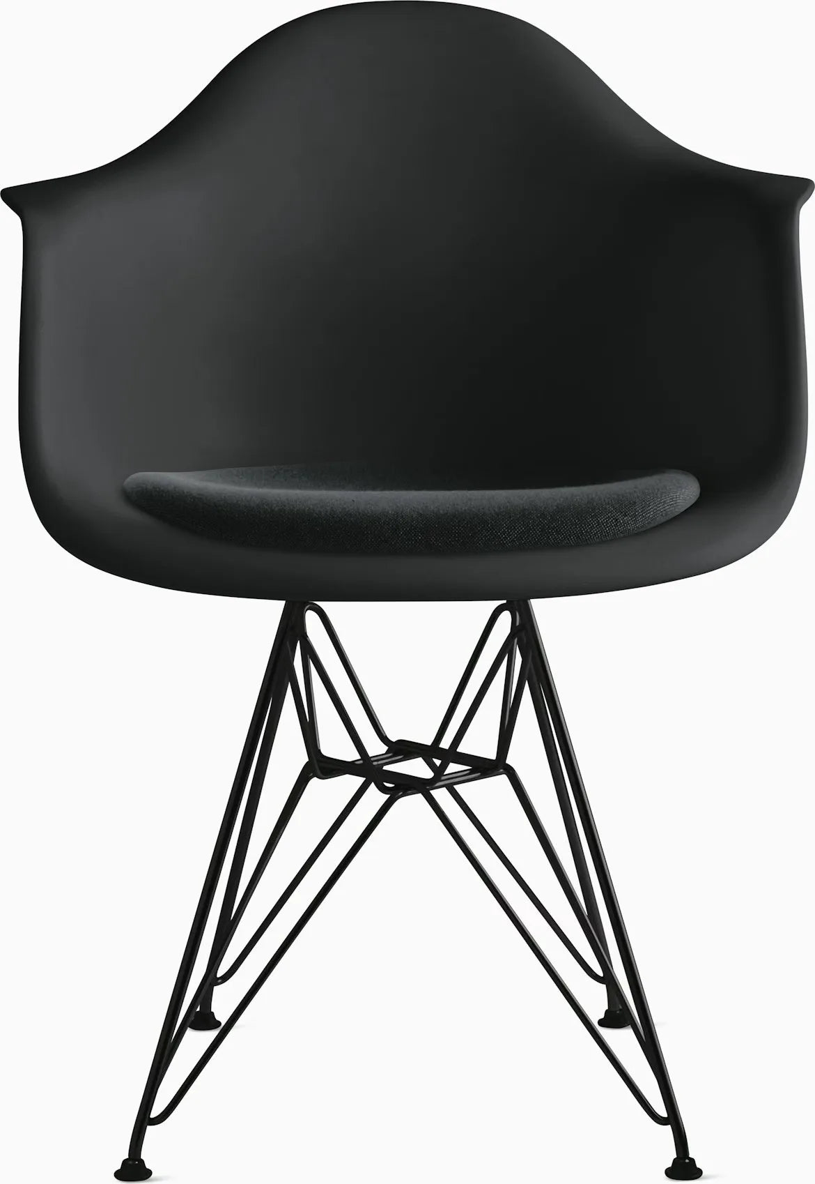 Eames Molded Plastic Armchair with Seat Pad