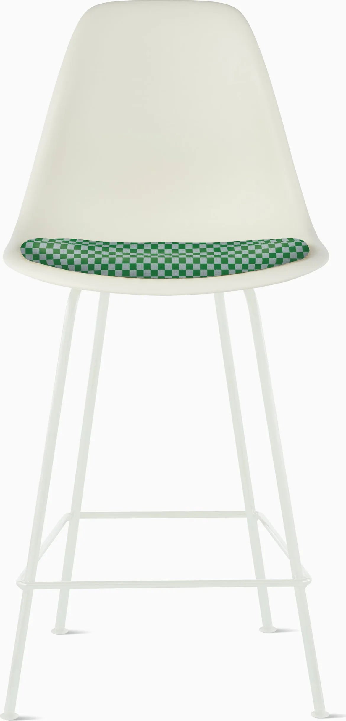 Eames Molded Plastic Stool with Seat Pad
