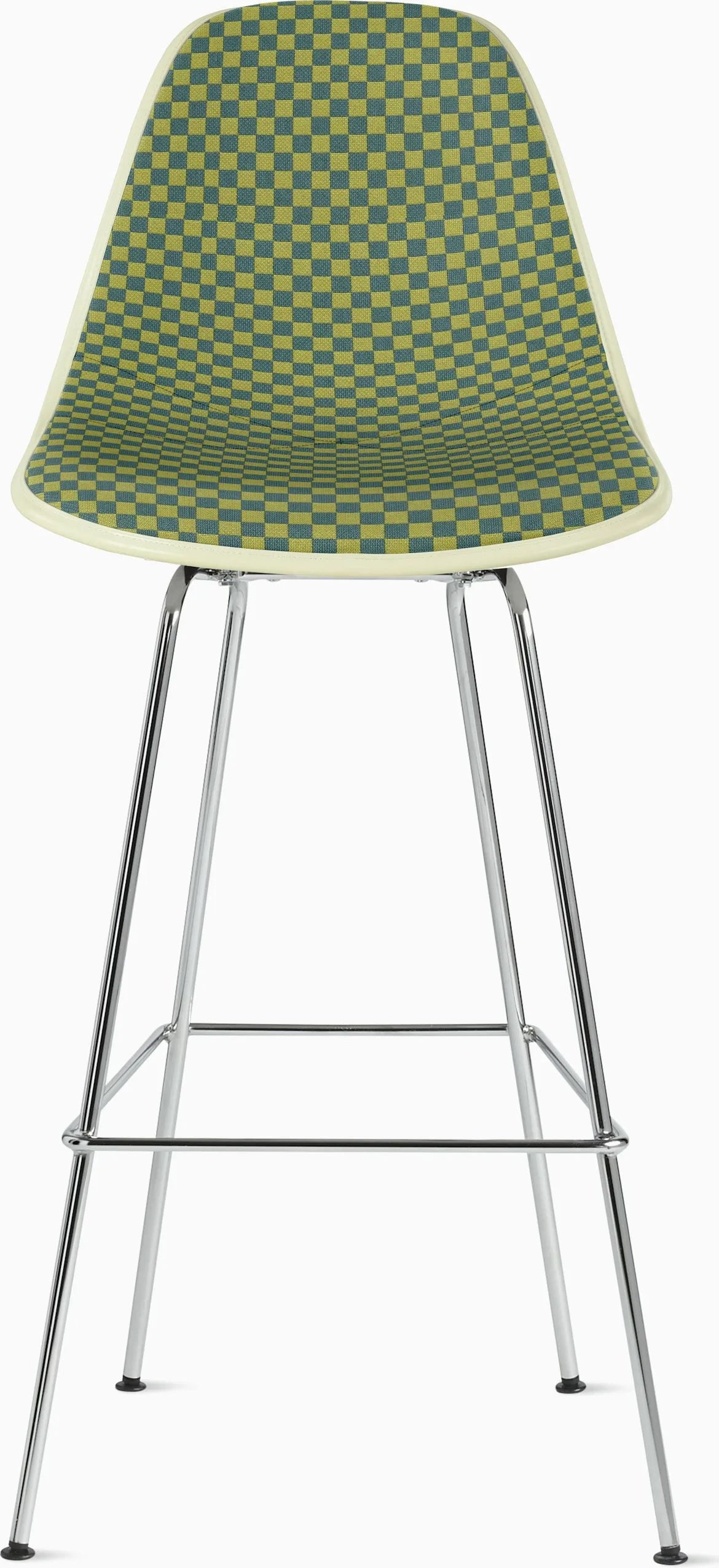 Eames Upholstered Molded Fiberglass Stool
